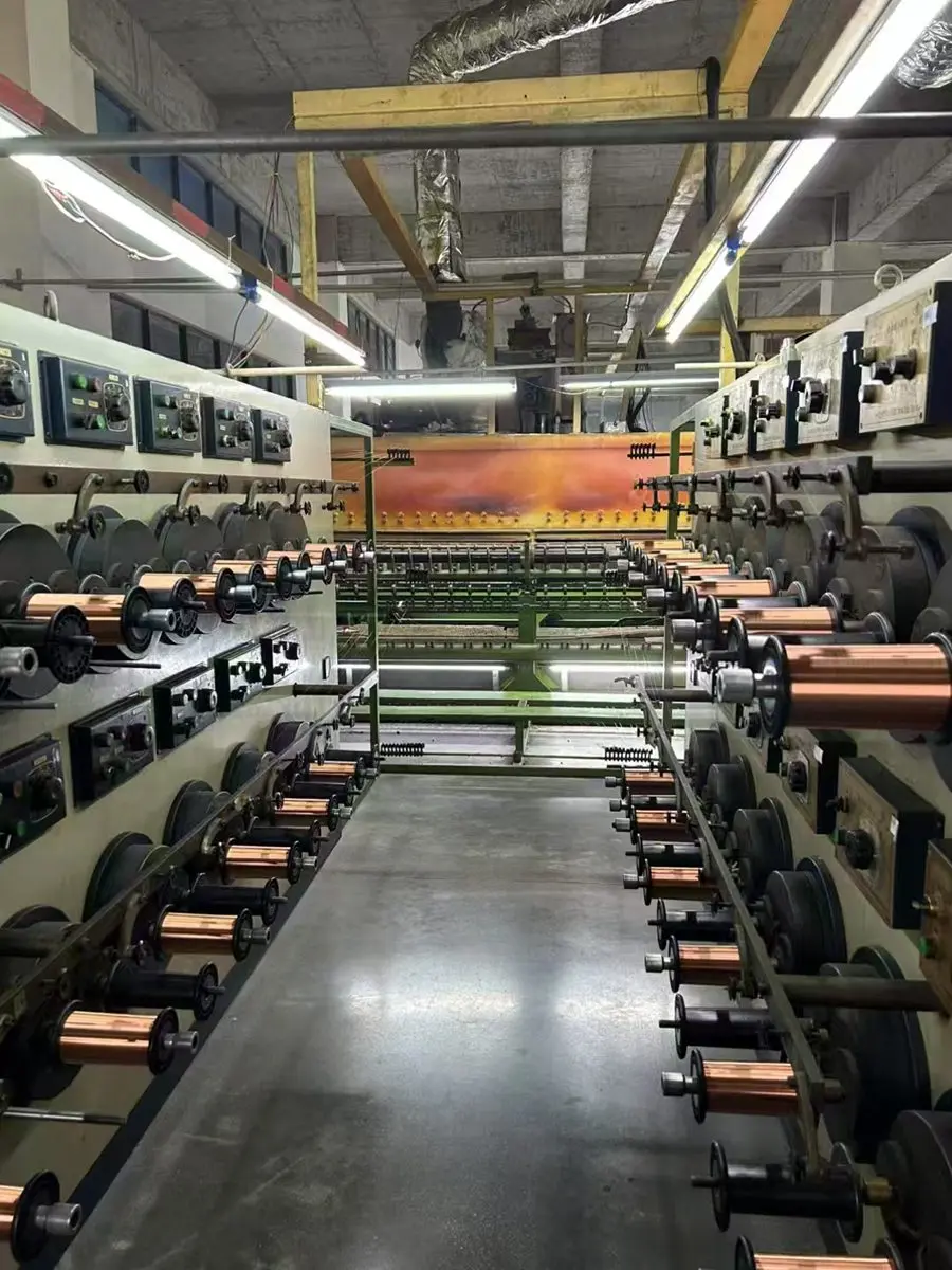 Copper wire reels on Jinwei production equipment